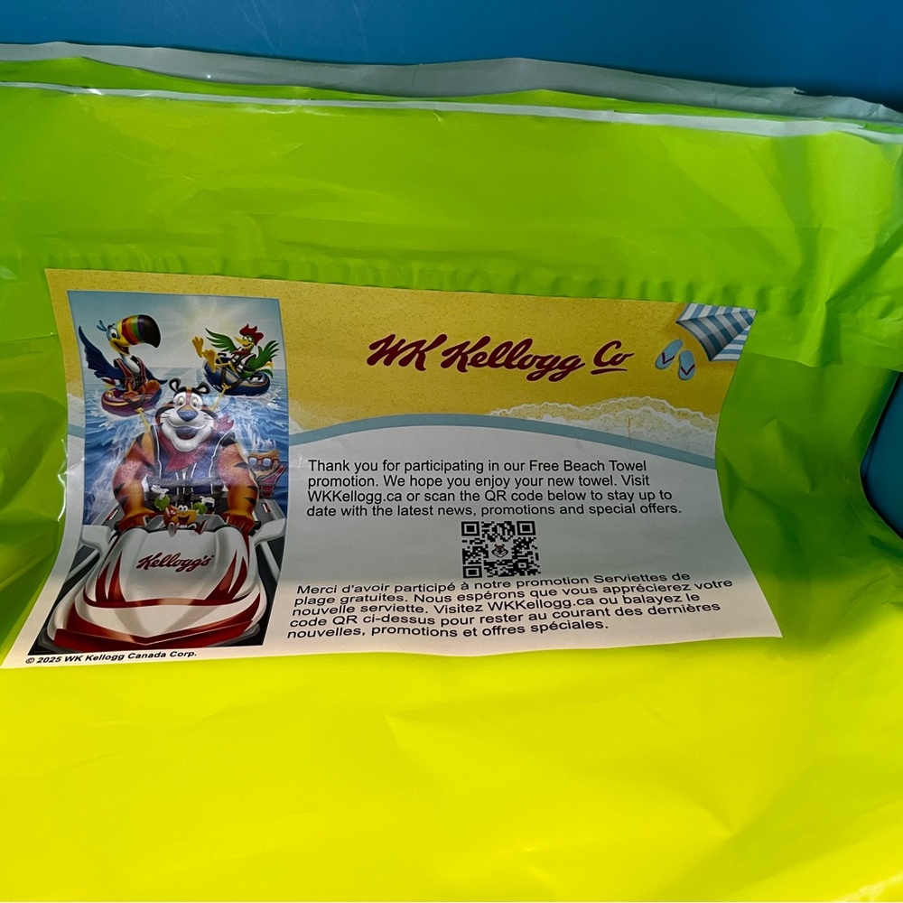 WK Kellogg Co. - Wave Riders Beach Towel - 2025 - NEW